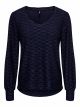 ONLASTRA L/S V-NECK GLITTER TOP JRS