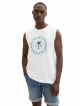 structured printed tanktop