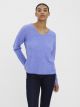 VMCREWLEFILE LS V-NECK BLOUSE NOOS