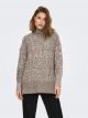 ONLSAGE L/S STAND NECK PULL CC KNT