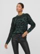 VIALIRA O-NECK L/S JACQUARD KNIT TO