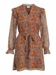 VIFALIA PAISLEY  L/S SHORT DRESS/SU