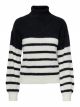 ONLPIUMO L/S STRIPE ROLLNECK CS KNT