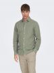 ONSCAIDEN LIFE LS SOLID LINEN SHIRT