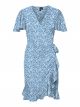 VMEMMA HENNA SS SHORT WRAP DRESS WV