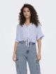 ONLPAULA LIFE S/S TIE SHIRT WVN NOO