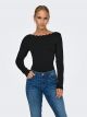 ONLSANDY LS DETAIL BOATNECK CC KNT