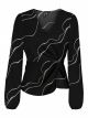 VMMERLE LS V-NECK KNOT TOP WVN GA