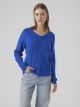 VMCREWLEFILE LS V-NECK BLOUSE NOOS