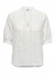 ONLALICE EMB SS SHIRT WVN CS