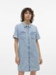 VMJENNIE SS SHORT DENIM DRESS MIX N