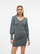 VMHOLLYKARISPUFF LS V-NECK DRESS GA
