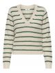 JDYELLEN L/S V-NECK STRIPE PULLOVER