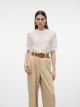 VMBECCA LACE SS O-NECK TOP JRS GA N
