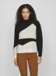 VICILIA MOCK NECK L/S JAQUARD TOP -