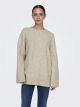 JDYSILJA L/S LONG CABLE PULLOV. KNT