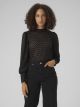 VMBECCA LS HIGH NECK LACE TOP JRS N