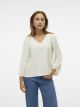 VMOLIVIA L/S V-NECK TOP WVN BTQ GA