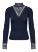 ONLTILDE L/S HIGH NECK LACE TOP JRS