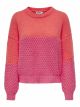 ONLROSE LIFE LS O-NECK BLOCK KNT
