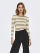 JDYPLUM L/S O-NECK STRIPE PULLOVER