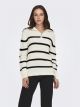 JDYJUSTY L/S HN ZIP WIDE SLEEVE PUL