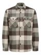 JPRRAYMOND MELANGE CHECK LS OVERSHI