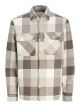 JPRRAYMOND MELANGE CHECK LS OVERSHI