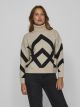 VICILLE ROLLNECK L/S JACQUARD KNIT