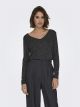 ONLCAROL L/S 2-WAY GLITTER MIX TOP