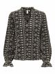 ONLPIPPI LIFE LS EMB. V-NECK TOP WV