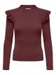 ONLSIA SALLY RUFFLE LS PULLOVER KNT