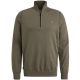 Half zip collar cotton stretch