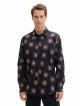 fitted printed stretch shirt