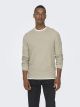 ONSKALLE REG 12 STRUC CREW KNIT NOO