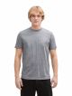 rounded hem melange t-shirt