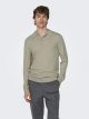 ONSWYLER LIFE REG 14 LS POLO KNIT N