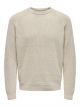 ONSFELIP LIFE REG 5 TWIST CREW KNIT