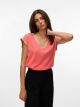 VMBALDORA S/L V-NECK TOP JRS BTQ