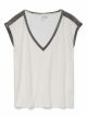 VMBALDORA S/L V-NECK TOP JRS BTQ