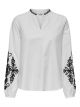 ONLMIA LS V-NECK DETAIL TOP WVN CS