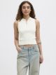 JXJAYCE ZIP POLO NECK TOP KNIT