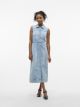 VMNENYA SL 7/8 DENIM VEST DRESS SI3
