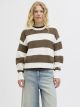 JXMILA TWIST STRIPE CREW NECK KNIT