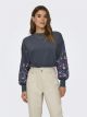 ONLBROOKE L/S O-NECK FLOWER SWT NOO