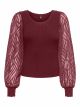 ONLJULIE LS RIB MIX O-NECK CC KNT