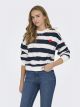 ONLSERENA L/S STRIPE O-NECK SWT