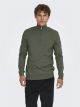 ONSLOUI REG 12 MEL HALF ZIP KNIT NO