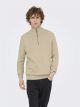 ONSMACE REG 12 HERRINGBON HALF ZIP