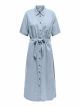 ONLCARO S/S LINEN BL BELT DRESS CC